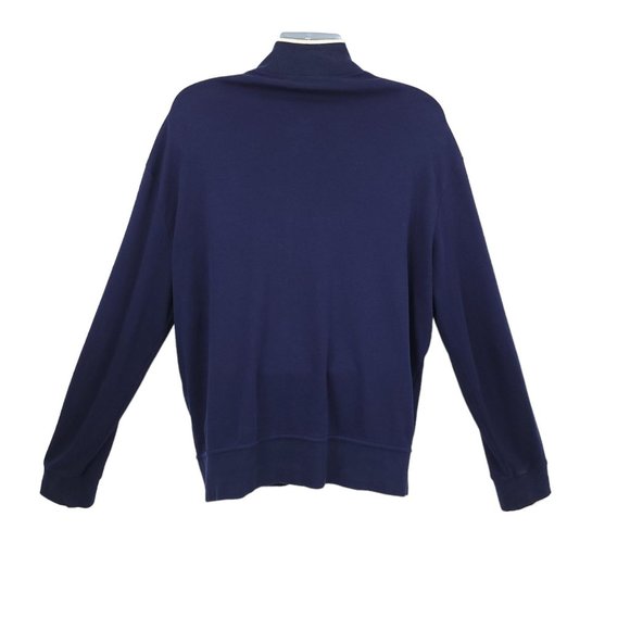 Polo Ralph Lauren Performance Full Zip Jacket Mens Size XL Stripe Track Blue - Picture 2 of 16